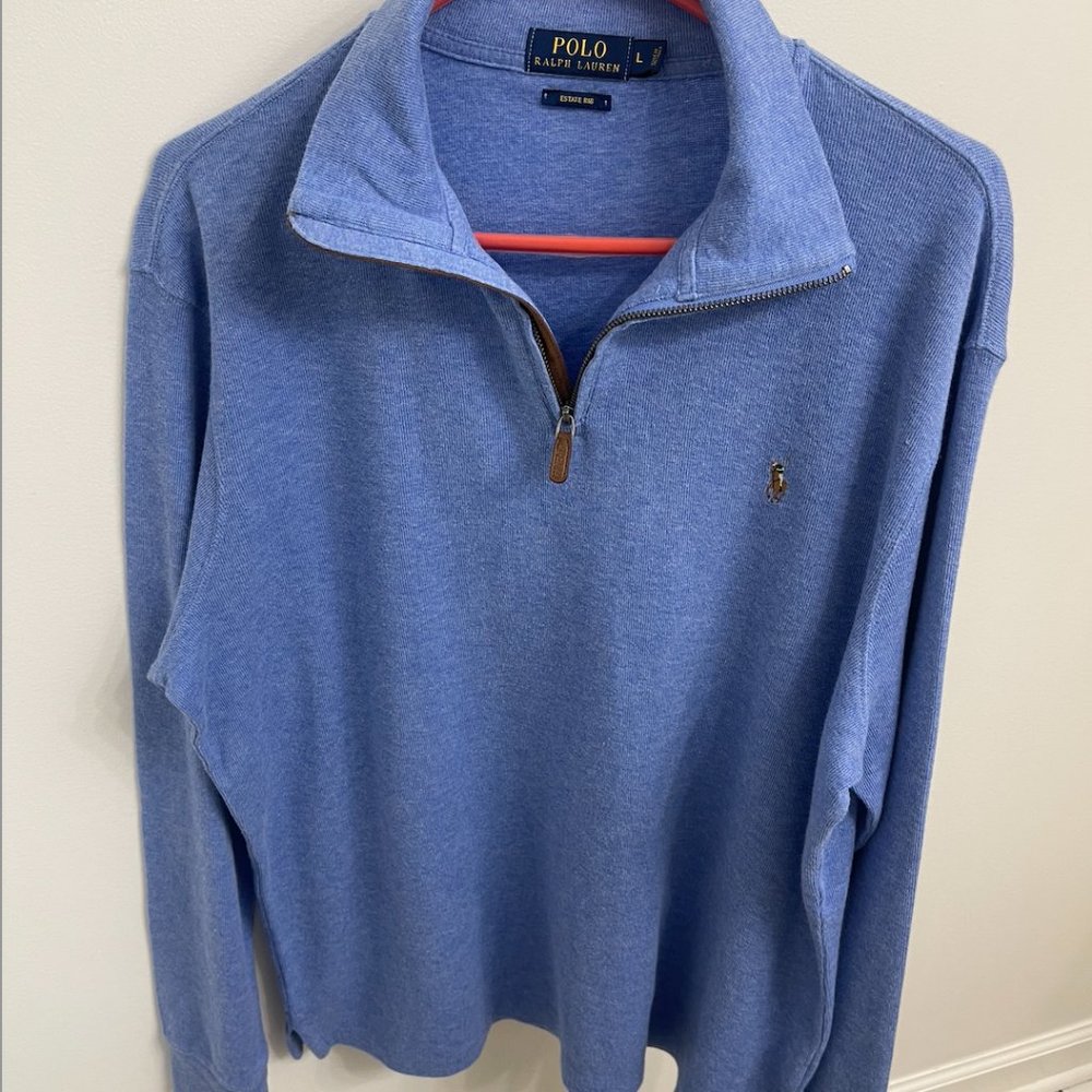 Polo Ralph Lauren Light Quarter-Zip Sweater Large
